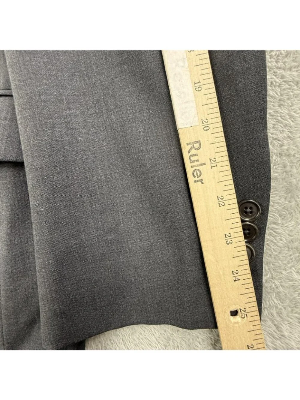 Brooks Brothers Suit Jacket Mens 43L Gray 346 Stretch Wool Sport Coat 2 Button